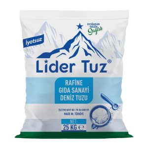 Rafine Gıda Sanayi Tuzu, 25 Kg. Deniz tuzundan